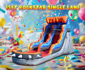 15FT ROCKSTAR SLIDE. WET/DRY