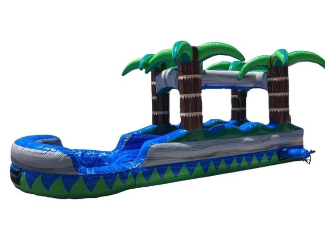 BLUE CRUSH SINGLE LANE SLIP AND SLIDE WITH POOL