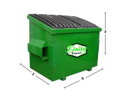 2 yard dumpster dimensions, 2 cubic yard dumpster dimensions