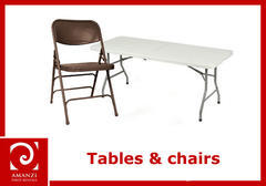 tables and chairs