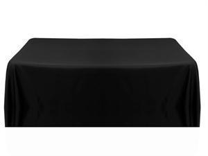 6ft Rectangular Table Linen- Floor Length - Black