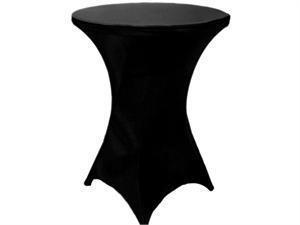 Table Linen - Spandex Tall Cocktail - Black