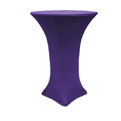 Table Linen - Spandex Tall Cocktail - Purple