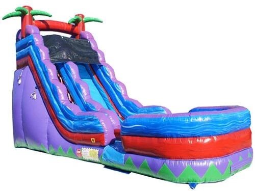 19Ft Tall Tropical Purple Slide (Wet or Dry)