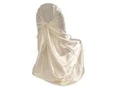 Chair Cover - Ivory Satin