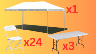 10x20 Tent Package