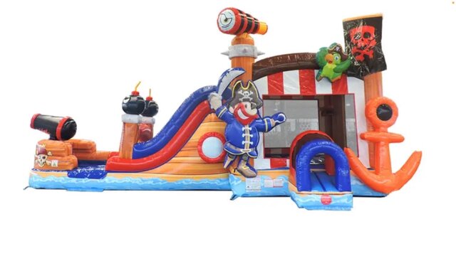 Pirate Ship Water Slide Combo