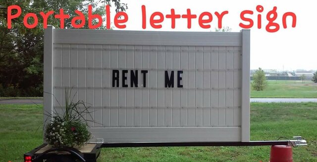 Portable Letter Sign