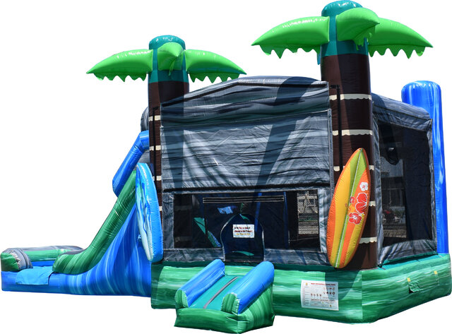 Tropical Combo Bounce House with Dry Slide Reg $399.99 Sale $319.99