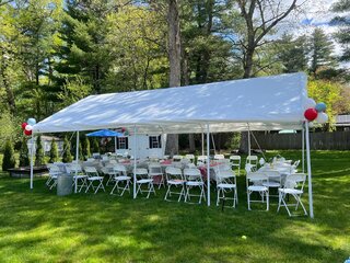 20X30 Tent Package 8 tables 48 Chairs Reg $749.99 Sale $589.99