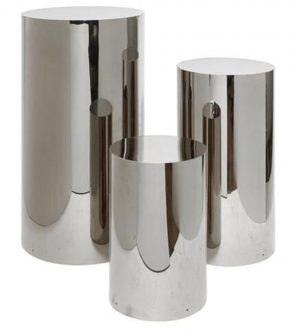 Pedestal- Silver Acrylic(Mirror)