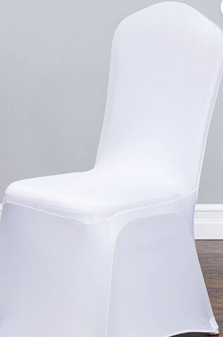 WHITE BANQUET CHAIR COVERS