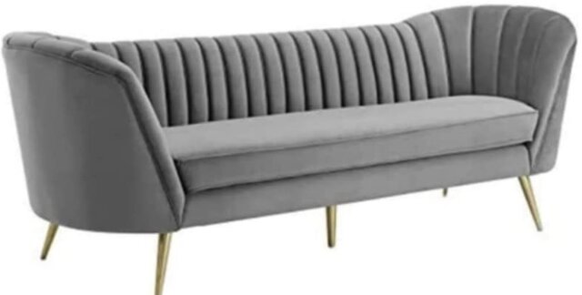 Velvet Gray Love seat