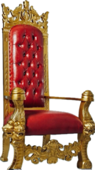  Red & Gold King David Throne 