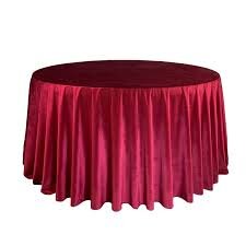 BURGUNDY Round Tablecloths 120 inch