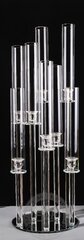 36″ Glass Candelabra Centerpieces - 8arm