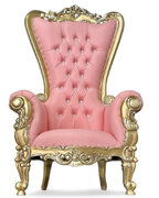 Baby Throne- Pink and Gold