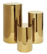 Pedestal- Gold Acrylic