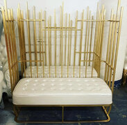 White and Gold Throne with Bars