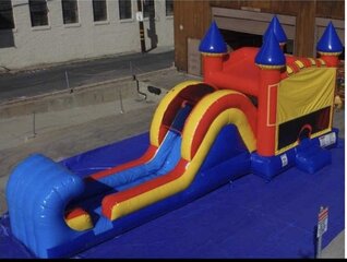 Castle Combo with wet or dry slide