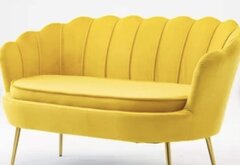 Small Velvet Yellow Love seat