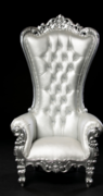 Throne Chair- Silver