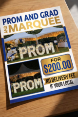 PROM WHITE Marquee Letters - April Special