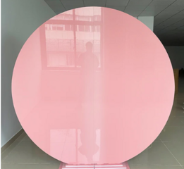 Promo - Round Acrylic Light Pink Backdrop Wall - $100