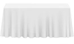 WHITE RECTANGLE TABLECLOTHS