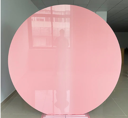 Promo - Round Acrylic Light Pink Backdrop Wall