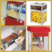 Popcorn, Pretzel, Nacho, and Hot Dog Machines