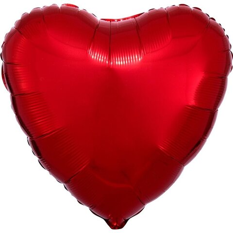 18'' Red Heart Foil Balloon