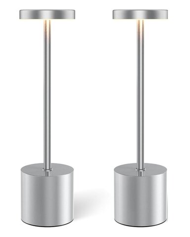 Silver Table Lamp