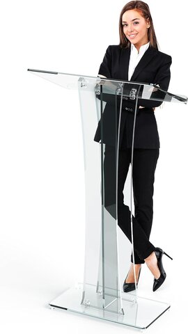 Clear Acrylic Podium