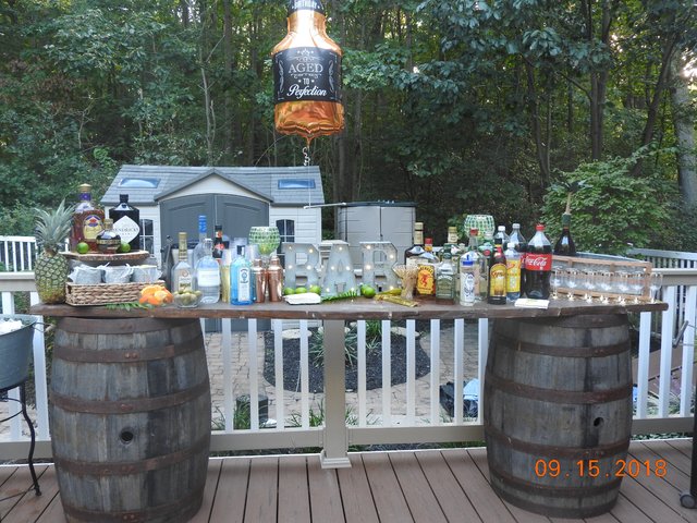 Rustic Wood Bar $120