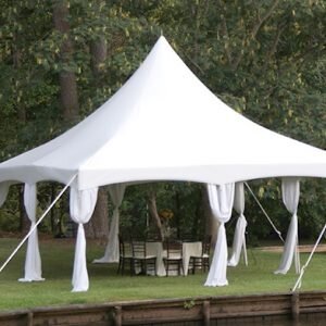 LEG DRAPES TENT POLE COVERS WHITE