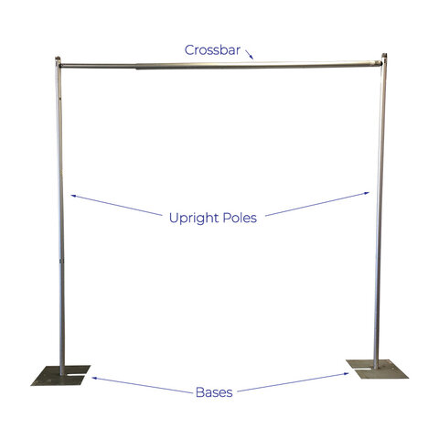 PIPE AND DRAPE-DRAPE SUPPORT CROSS BAR 7' TO 12'