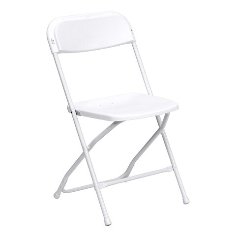 CHAIRS FOLDING WHITE NEW