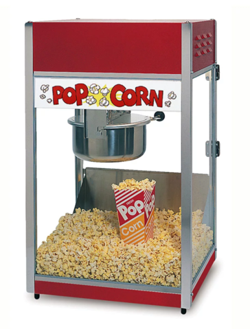 POPCORN MACHINE 8 OZ. LARGE KETTLE