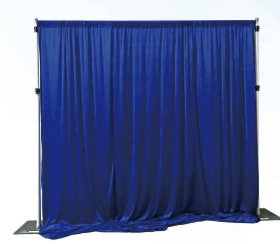 Pipe and Drape Curtain Royal Blue