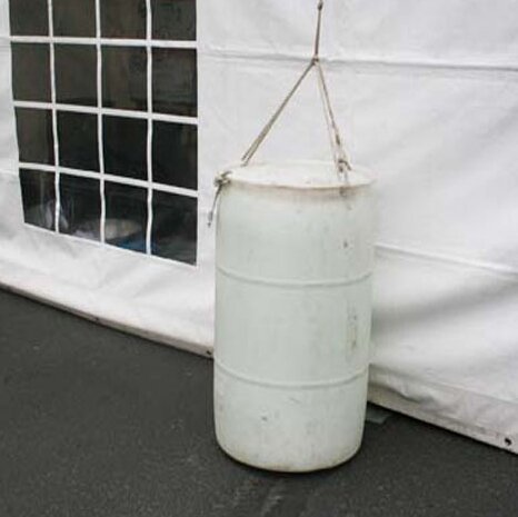 WEIGHTS WATER BARREL WHITE ANCHOR TENT 30 gallon