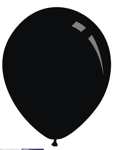 12'' Black Balloon Latex
