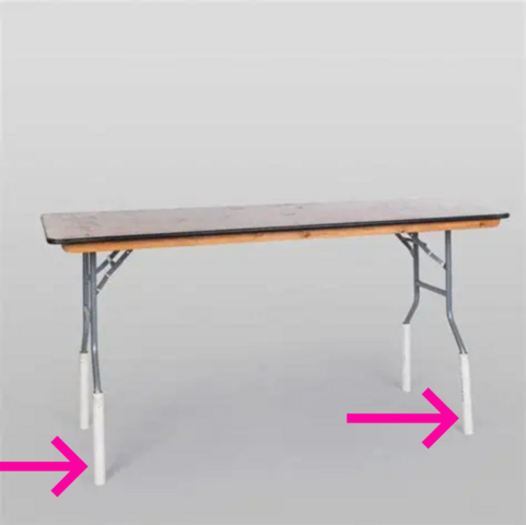 PVC Table Risers 12 inch