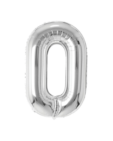 Number 0 Silver 26''