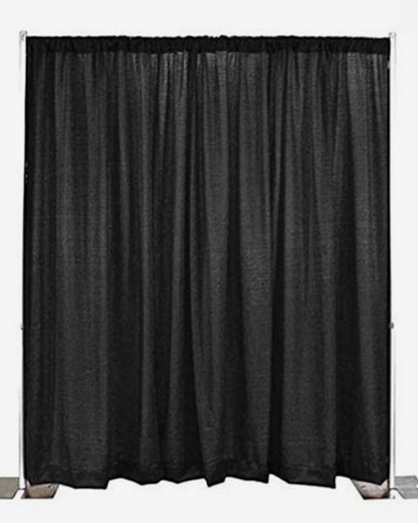 Pipe and Drape Curtain Black (1 Pannel)