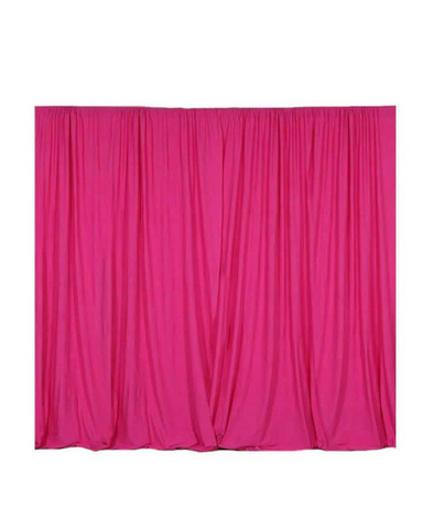 Pipe and Drape Curtain Pink