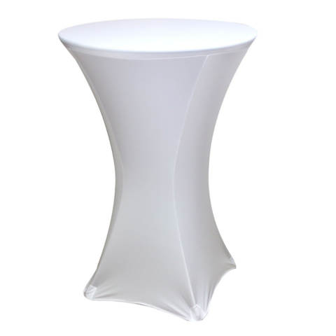 White Spandex LINEN for high top table-DPR