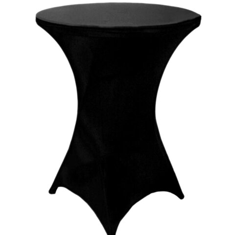 Black Spandex LINEN for high top table-DPR