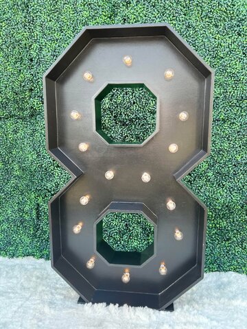 Marquee Letters Black