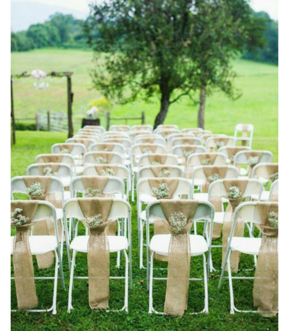 CHAIRS FOLDING WHITE FORMAL